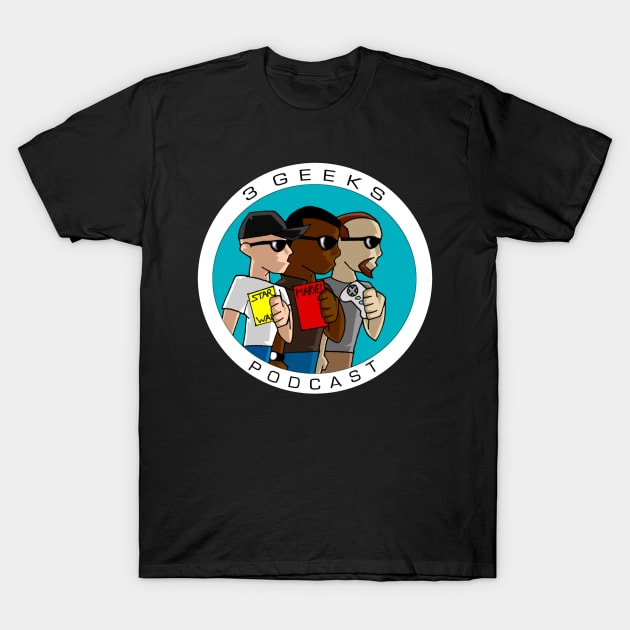 3 geeks Logo T-Shirt by 3GeeksPodcast